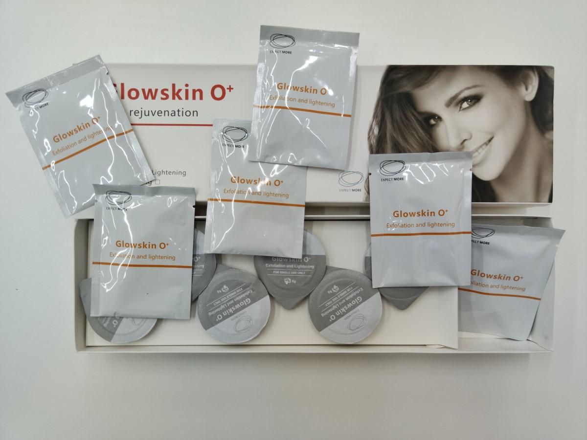 Kit набор для аппаратной карбокситерапии Glowskin 0+ (Exfoliation and Lightening) пилинг, осветление